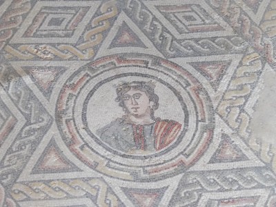 Magnificent mosaic floors at a Roman Villa in Piazza Armerina, Sicily.