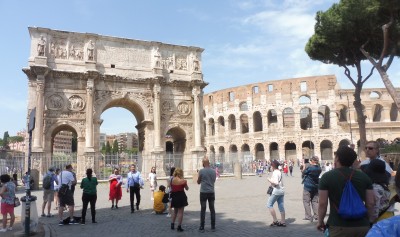 A Colosseum visit before heading home at end of tour.
