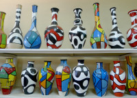 Colourful Cuban pottery