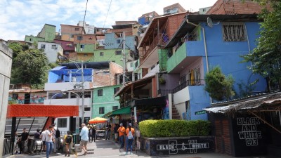 Comuna13, one of the many hillside communities in Medellin