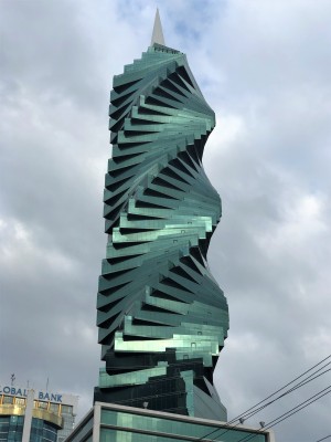 The F&T Tower, a corkscrew skyscaper., Panama