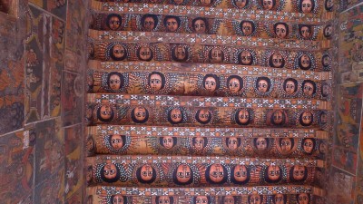 Roof murals in the Debre Birhan Trinity Church, Gondar