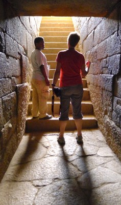 Exploring the ancient structures at Axum 