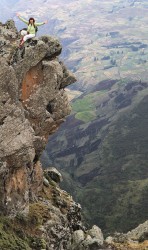 The Simien  Mountains - dramatic and rugged.  