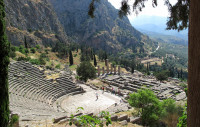 The theatre at Delphi,  Greece