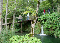Walking the trails in Plitvice National Park, Croatia