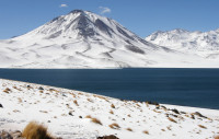 A fresh fall of snow added to beauty of the scene, Chile.