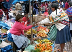 The Andean Market at Pisac,  Peru
