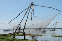 A traitional  fishing net, Cochin-Kerala