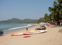 Beautiful Palolem beach, Goa