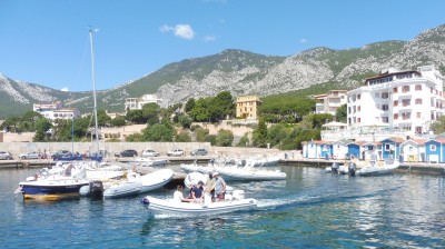 Lovely coastal town of Cala Gonone, Sardinia