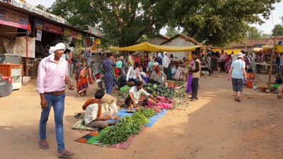 On our way to Pench Tiger Reserve, we stopped at a local market