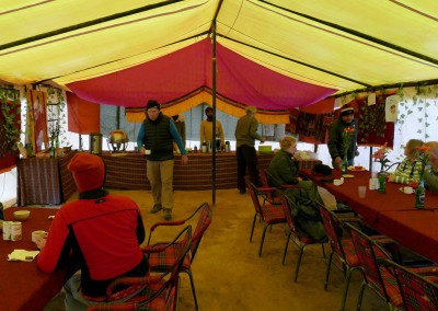 The dining tent at Sarchu, the food was great! 