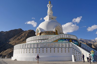 Shanti Stupa commemorates 2500 years of Buddhism