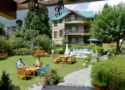 A hotel in the Colonial Hill Station town of Manali